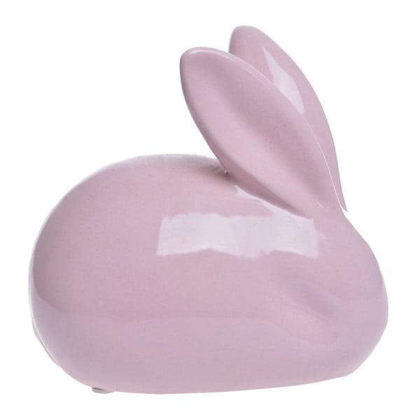 Ružová keramická dekoratívna soška Ewax Bunny Bundle
