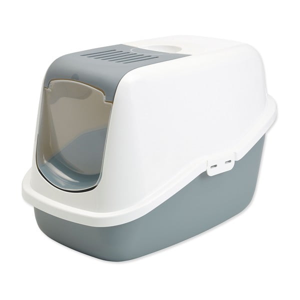 Bielo-sivý mačací záchod 39x56 cm Savic Nestor – Plaček Pet Products