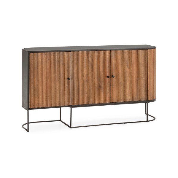 Komoda z mangového dreva v prírodnej farbe 165x90x40 cm Curve – MOME