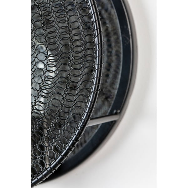 Čierne nástenné svietidlo White Label Lea-image-1