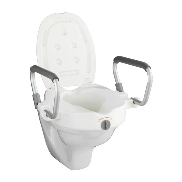 Zvýšené WC sedadlo s opierkami pre seniorov Wenko Secura, 47,5 × 55 cm