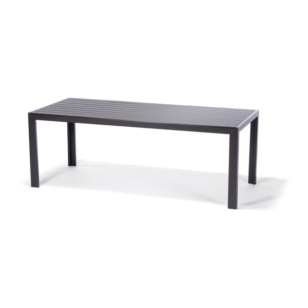 Záhradná jedálenská súprava pre 6 osôb so sivou stoličkou Joanna a stolom Viking, 90 x 205 cm-image-4