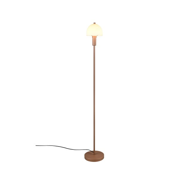 Stojacia lampa v bronzovej farbe so skleneným tienidlom (výška 120 cm) Glenn – Trio-image-3