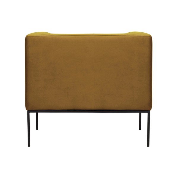Žlté zamatové kreslo Windsor & Co Sofas Neptune-image-4