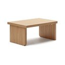 Konferenčný stolík v dekore duba v prírodnej farbe 89x62 cm Oaq – Kave Home