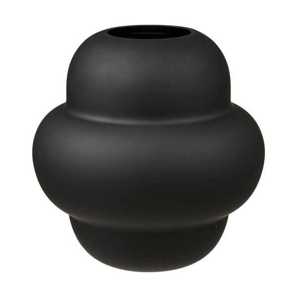 Čierna sklenená váza (výška  20 cm) Vera – House Nordic