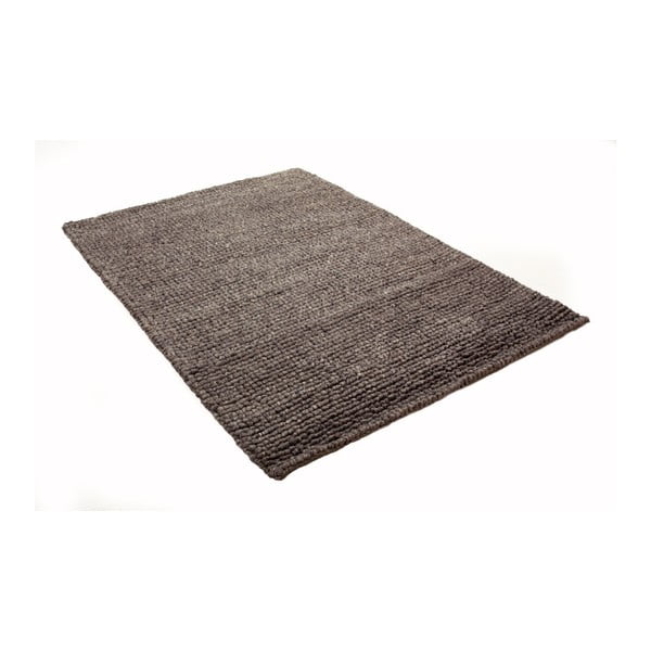 Hnedý koberec z vlny a bavlny Cotex, 140 × 200 cm