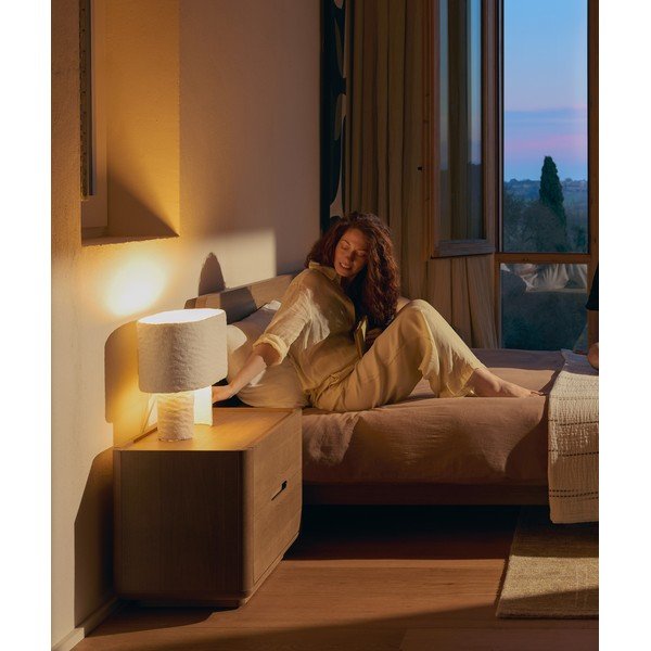 Biela stolová lampa (výška  37,5 cm) Bedala – Kave Home-image-3