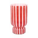 Červená sklenená váza (výška  26 cm) Rayado Retro – PT LIVING