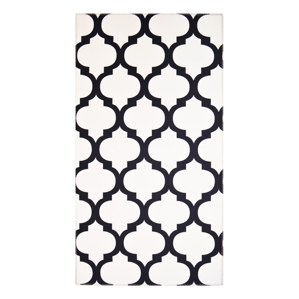 Čierno-biely koberec Vitaus Jessica, 80 x 150 cm