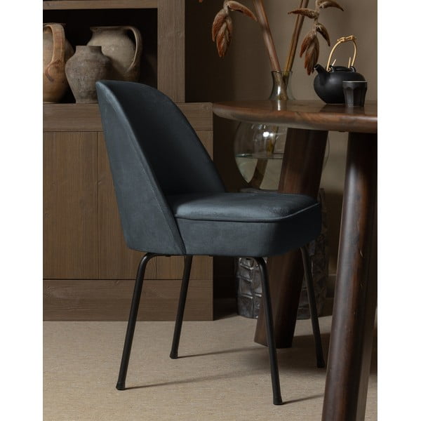 Modré zamatové jedálenské stoličky v súprave 2 ks Vogue – WOOOD-image-1