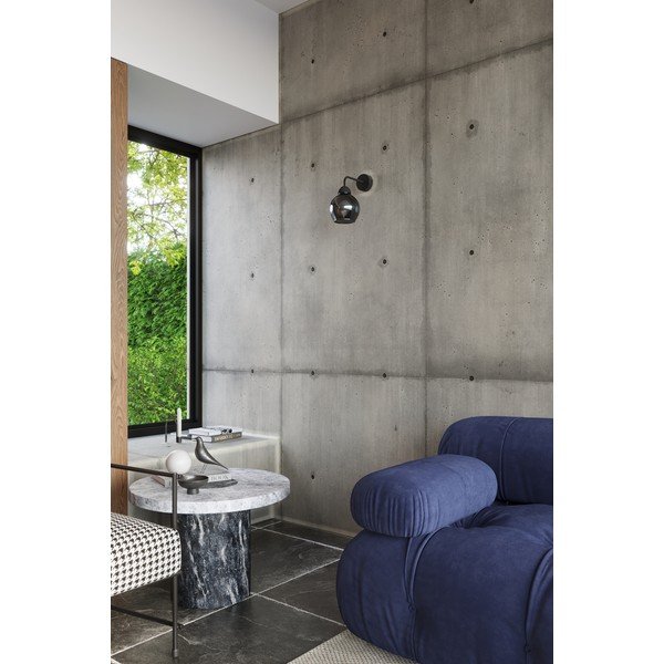 Čierne nástenné svietidlo ø 15 cm Grande – Sollux-image-1