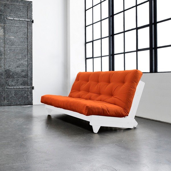 Rozkladacia pohovka Karup Fresh White/Orange-image-1