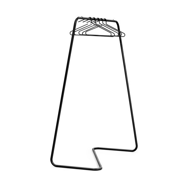 Čierny oceľový stojan na oblečenie 118x160x57 cm Hang-On – Spinder Design
