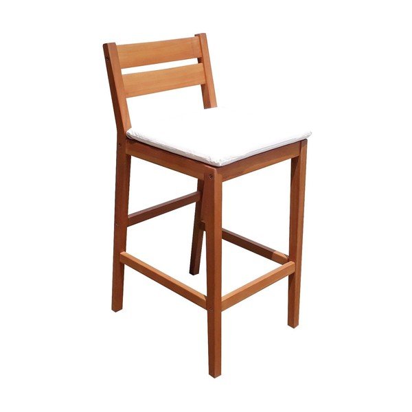 Záhradný barový set z eukalyptového dreva v prírodnej farbe pre 4 Maine – Garden Pleasure-image-2