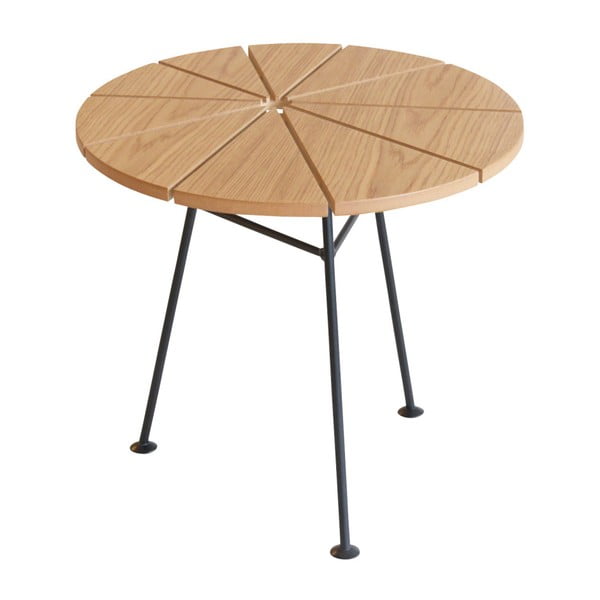 Hnedý odkladací stolík OK Design Bambam, Ø 50 cm
