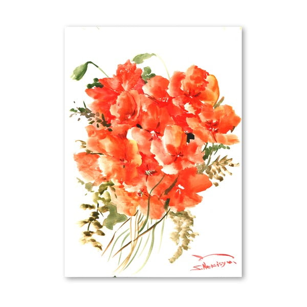 Plagát Flowers Orange od Suren Nersisyan