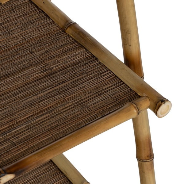 Bambusový regál v prírodnej farbe 48x100x45 cm Manali – Ixia-image-4