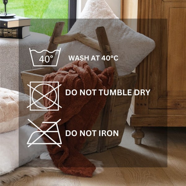 Hnedá deka z mikroplyšu 150x200 cm Rena – Tiseco Home Studio-image-4