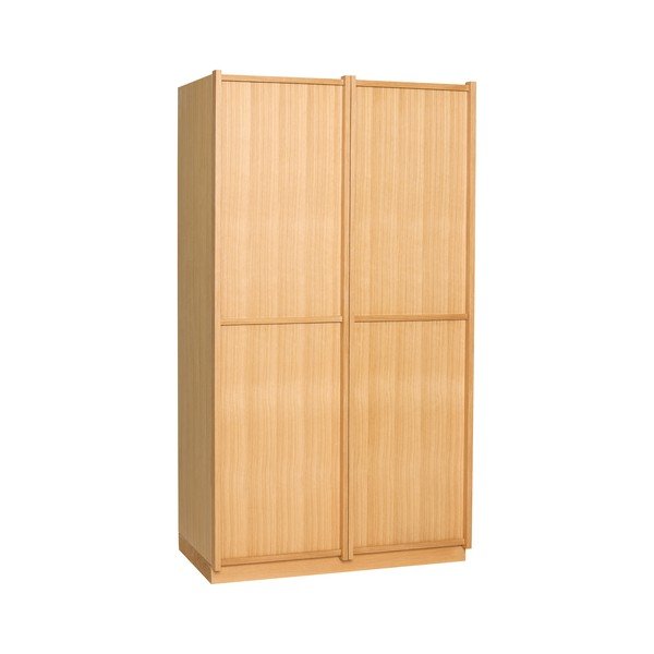 Šatníková skriňa v dekore duba v prírodnej farbe 100x181x55 cm Kura – Hübsch