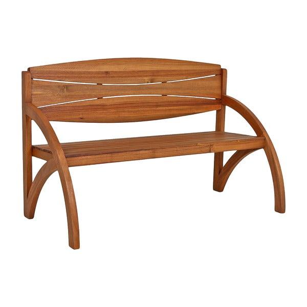 Hnedá drevená záhradná lavica Hadia – Garden Pleasure