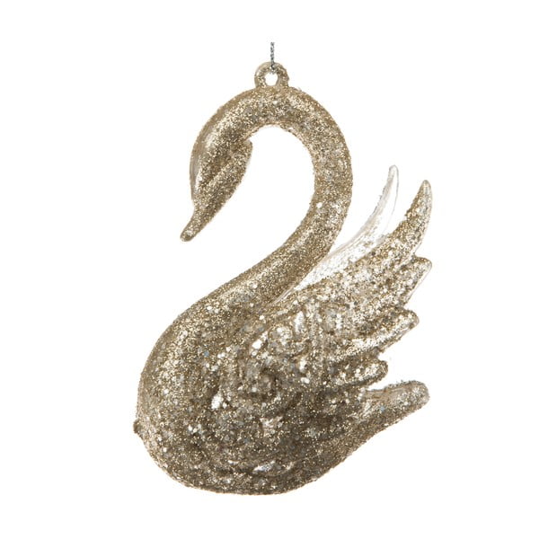 Plastová vianočná ozdoba 10 cm Swan – Dakls
