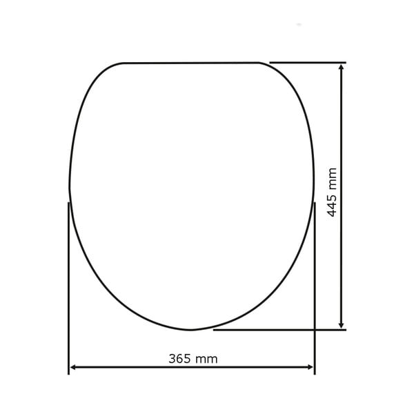 WC sedadlo s jednoduchým zatváraním Wenko Sabbia, 44,5 × 37,5 cm-image-2