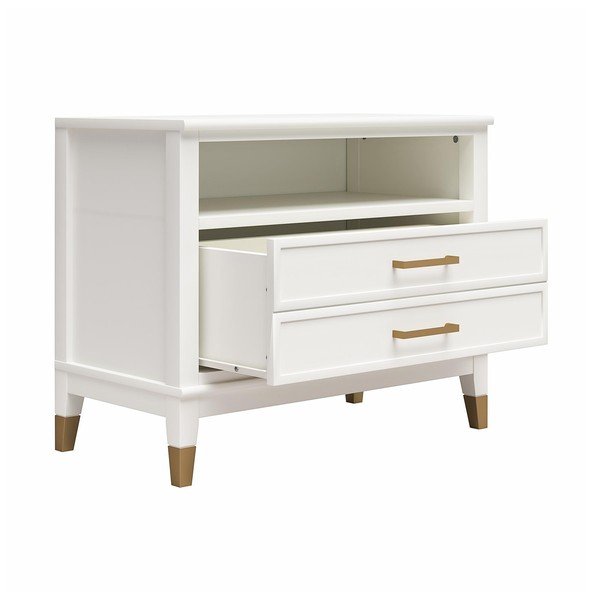 Biely nočný stolík Westerleigh – CosmoLiving by Cosmopolitan-image-2