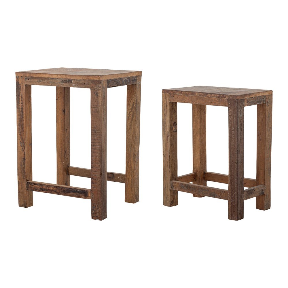 Odkladacie stolíky v súprave 2 ks z recyklovaného dreva 40x36 cm Galen – Bloomingville