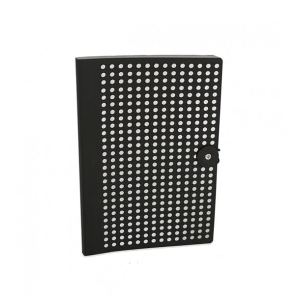 Čierny zápisník Portico Designs Laser, 160 strán
