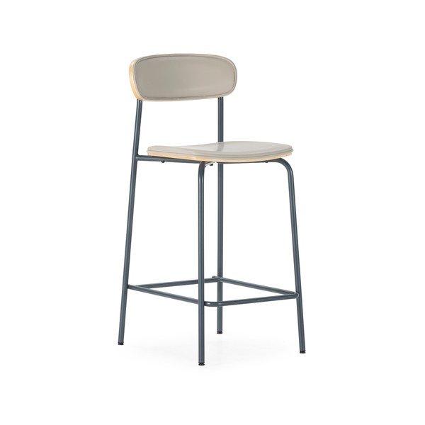 Béžové čalúnené barové stoličky v súprave 2 ks (výška sedadla 65,5 cm) Saula – Marckeric