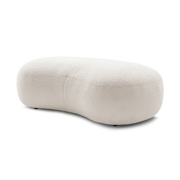 Biela podnožka z textílie bouclé Saint-Germain – Bobochic Paris-image-3