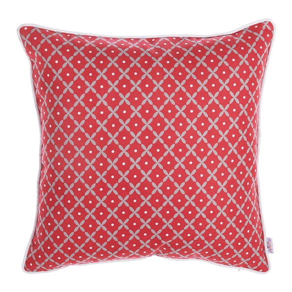 Červená obliečka na vankúš Mike & Co. NEW YORK Rustic Pattern, 43 × 43 cm