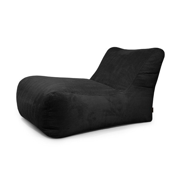 Čierny menčestrový sedací vak Lounge 100 – SLOWDOWN