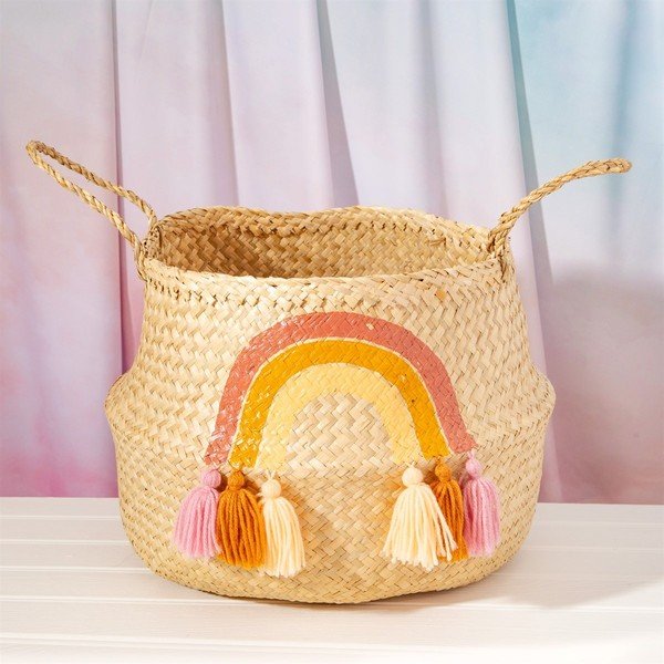 Kôš z morskej trávy Sass & Belle Earth Rainbow, ø 40 cm-image-2