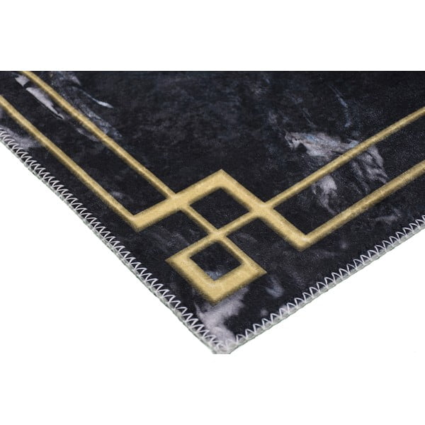 Tmavosivý prateľný koberec 80x50 cm - Vitaus-image-2