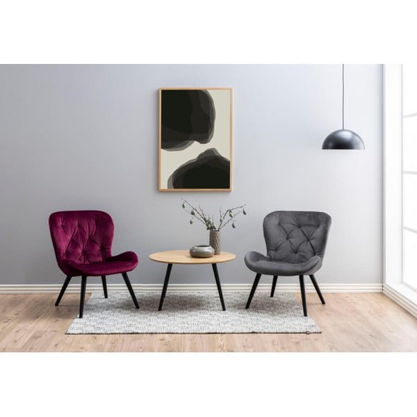 Konferenčný stolík s dyhou z jaseňa Actona Stafford, ⌀ 80 cm-image-3