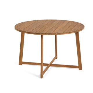 Záhradný jedálenský stôl z akáciového dreva Kave Home Dafne, ⌀ 120 cm