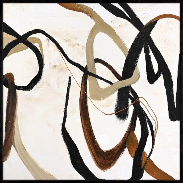 Ručne maľovaný obraz 100x100 cm Once Again – Malerifabrikken