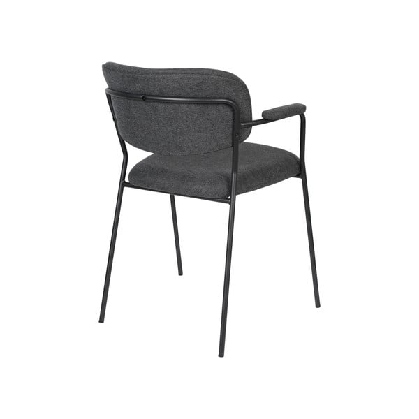 Antracitové jedálenské stoličky v súprave 2 ks Jolien – White Label-image-4