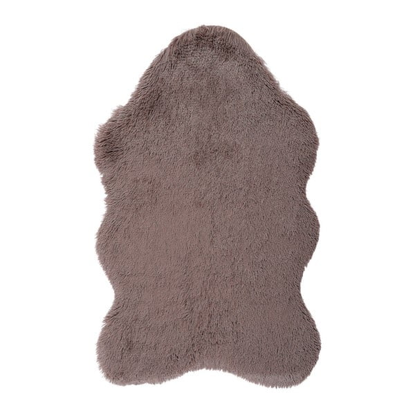 Hnedý kožušinkový koberec Floorist Soft Bear, 70 × 105 cm