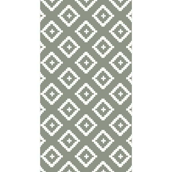 Sivý koberec Vitaus Geo Winston, 50 × 80 cm