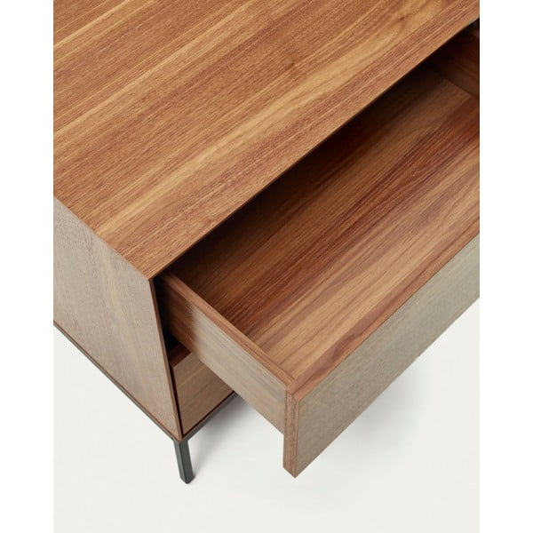 Nočný stolík v dekore orecha v prírodnej farbe Vedrana – Kave Home-image-4