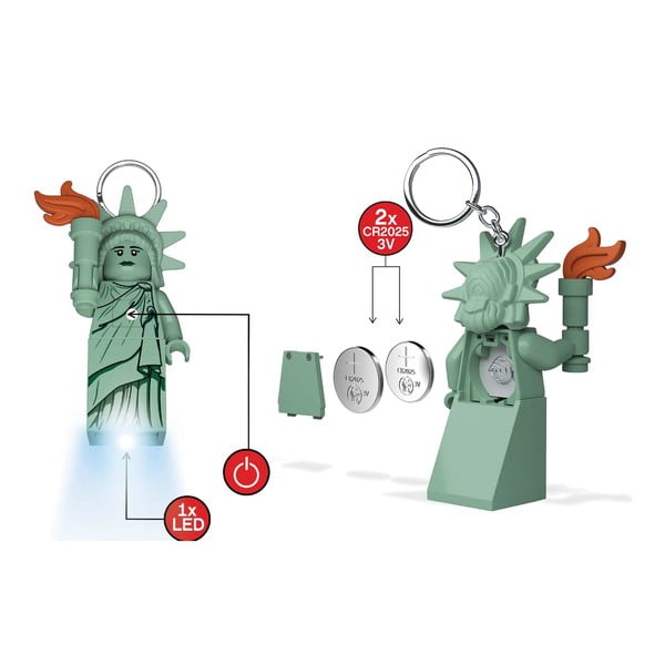 Zelená kľúčenka so svietidlom Statue of Liberty – LEGO®-image-2