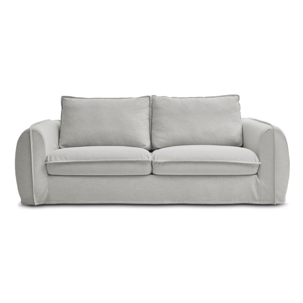 E-shop Svetlosivá pohovka na každodenné spanie/rozkladacia 216 cm Archimede – Bobochic Paris