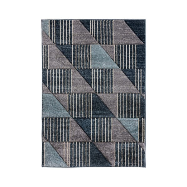 Sivo-modrý koberec Flair Rugs Velocity, 160 x 230 cm