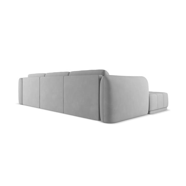 Svetlosivá rohová pohovka (ľavý roh) Hoku – Makamii-image-4