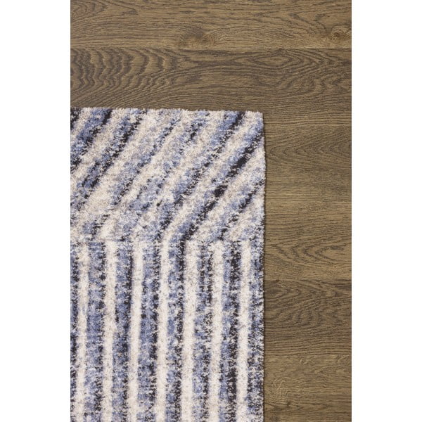 Svetlomodrý vlnený koberec 200x300 cm Strokes – Agnella-image-3