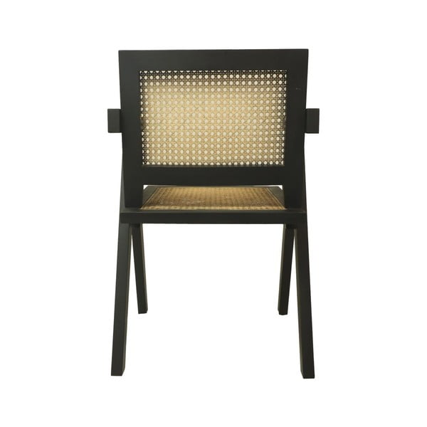 Čierna jedálenská stolička z mahagónového dreva Phi - HSM collection-image-4