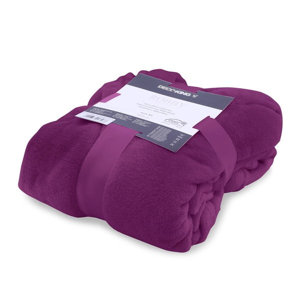 Fialový unisex župan z mikrovlákna DecoKing Robby, veľ. XS-image-3